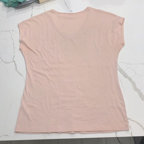 Chico’s | Pink Shimmer Women’s Casual Top Office Blouse Small - Picture 4 of 14